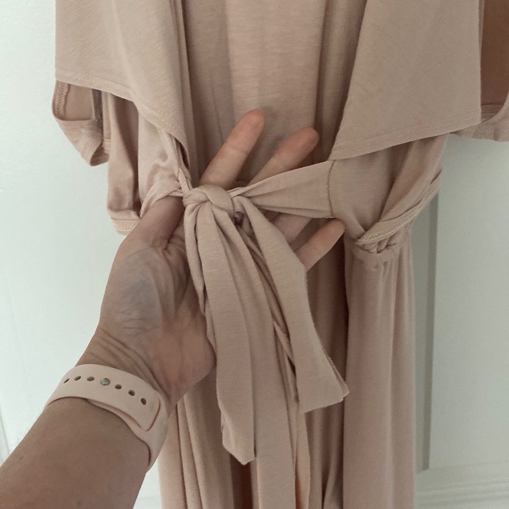 NWT. Splendid Cold Shoulder Crew Neck Wrap Dress - Picture 5 of 12